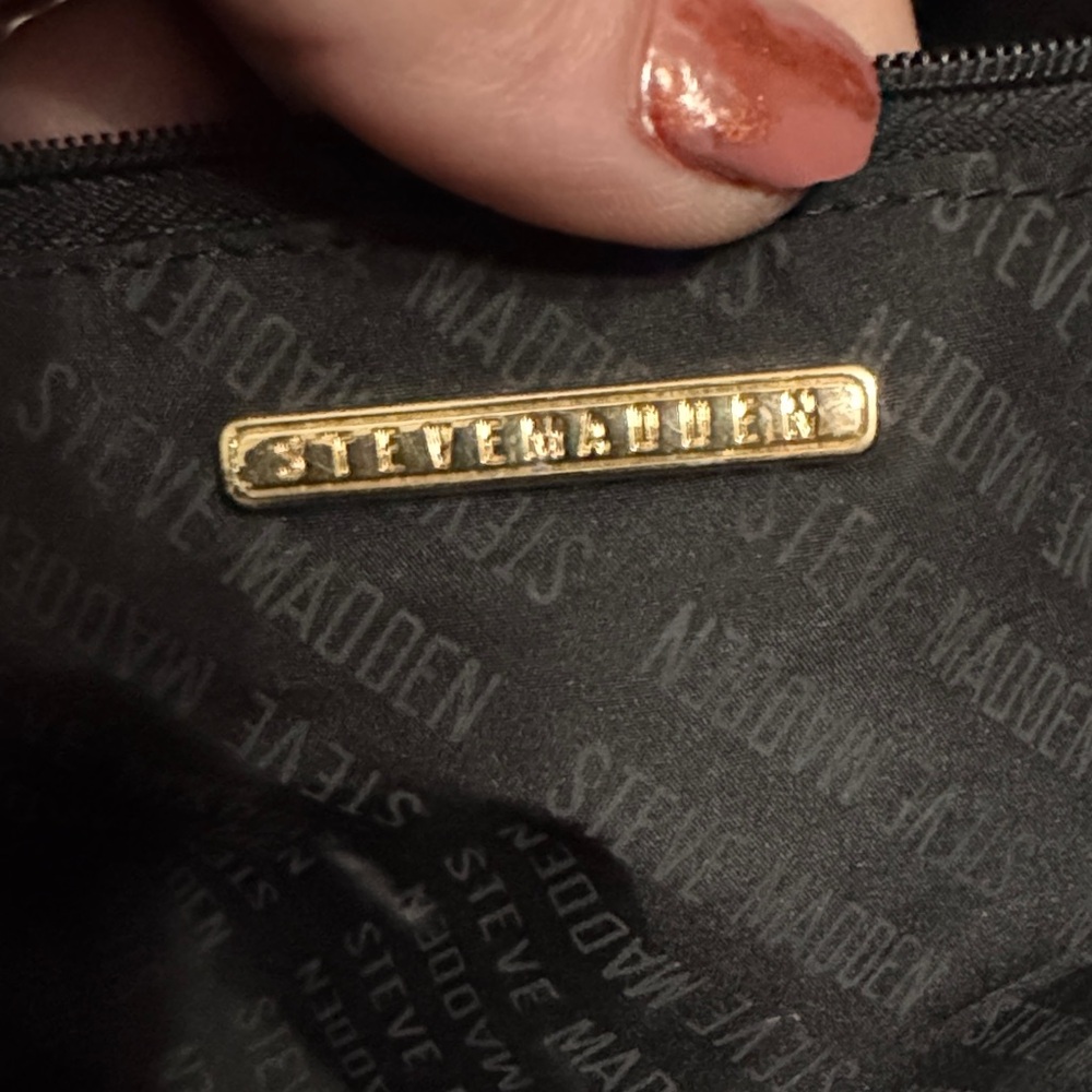 Steve Madden Tan and Brown Logo Briefcase/ carryon bag ( includes new wallet )! - Picture 2 of 14
